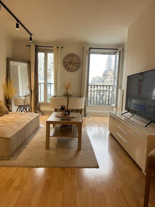 Appartement Paris Vue Tour Eiffel Trocadero Kültér fotó