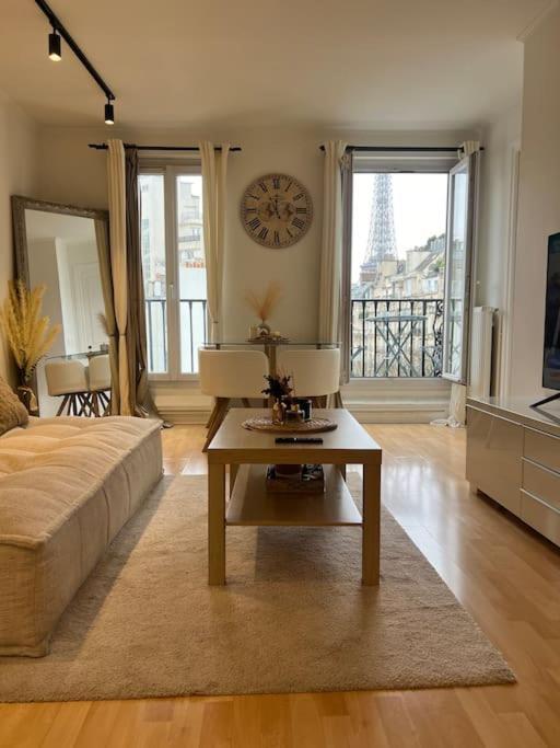 Appartement Paris Vue Tour Eiffel Trocadero Kültér fotó